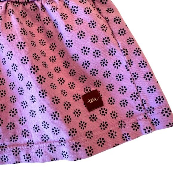 Tea Collection | Little Girl Purple & Navy Floral Print Dress Size 6 - Picture 6 of 6